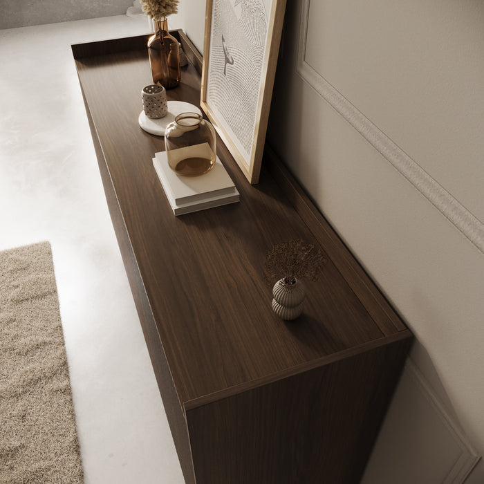 Meubella - Asty - Dressoir - Donker eiken - 150x41x92 cm