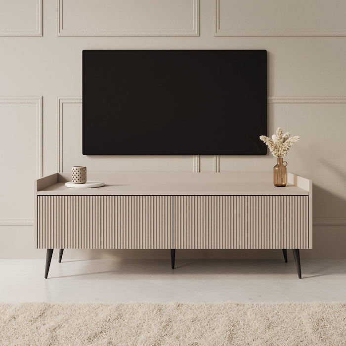 Meubella - Asty - TV-Meubel - Beige - 121 cm