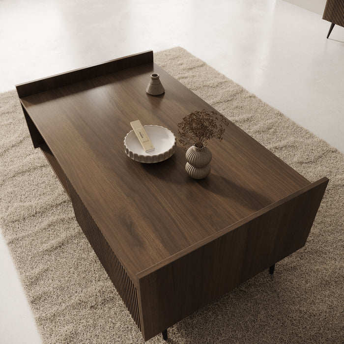 Meubella - Asty - Salontafel - Donker eiken - 100 cm