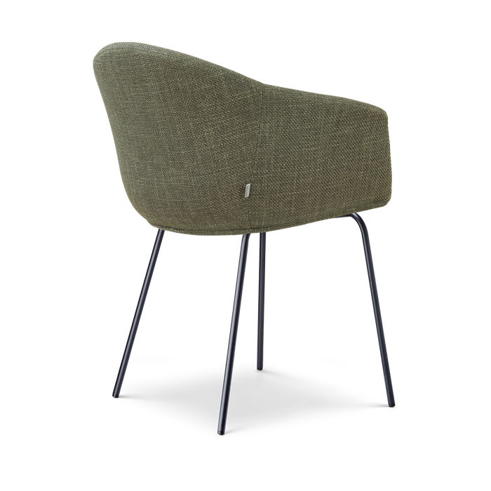 Nolon Nora-Otis eetkamerstoel forestgroen - zwart onderstel