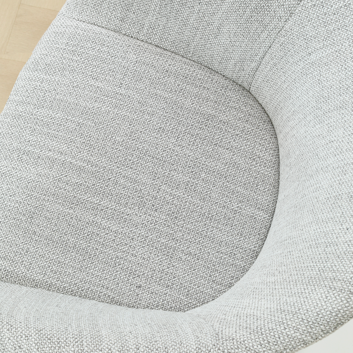 Nolon Nora-Otis Eetkamerstoel Grijs Melange - met Armleuning - Zwart