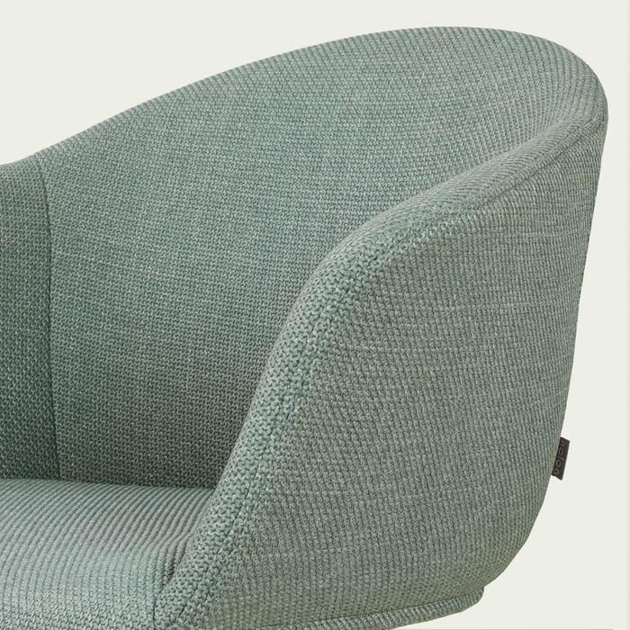 Nolon Nino-Otis barkruk saliegroen - wit onderstel - 65 cm