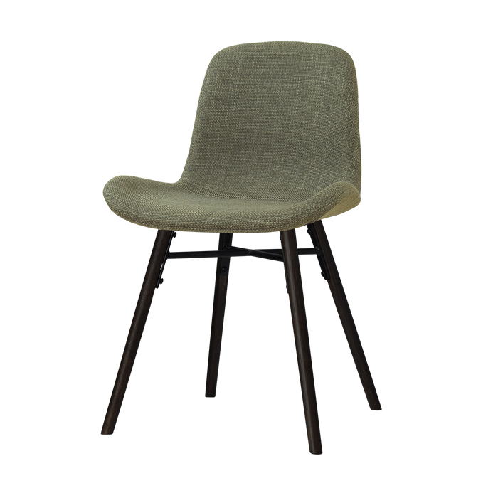Nolon Nena-Fé eetkamerstoel forestgroen - zwart houten onderstel