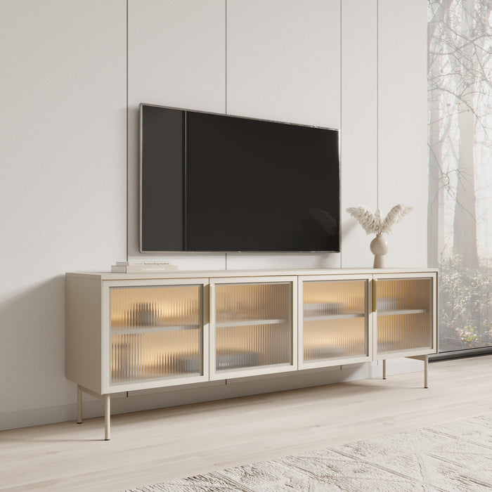 Meubella - Lomo - TV-Meubel - Beige - 181 cm