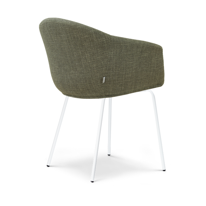 Nolon Noa-Otis eetkamerstoel forestgroen - wit onderstel