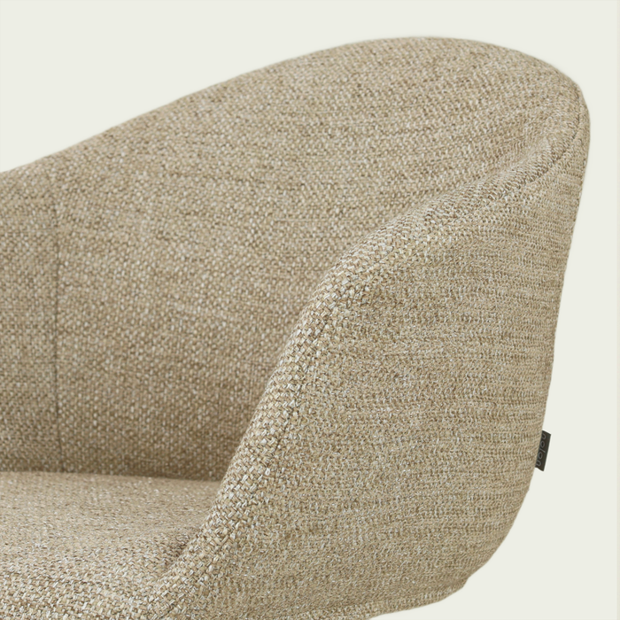 Nolon Nino-Otis barkruk taupe melange - wit onderstel - 65 cm