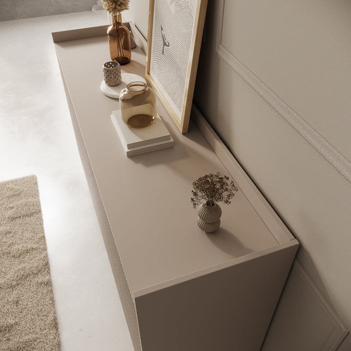 Meubella - Asty - Ladekast met 6 lades - Beige - 150x41x92 cm