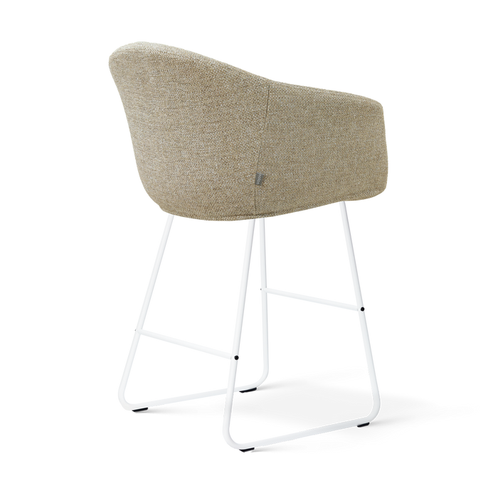 Nolon Nino-Otis Barkruk Taupe Melange - Wit Onderstel - 65 Cm