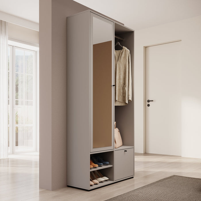 Meubella - Deacon - Halkast met 2 deuren - Grijs