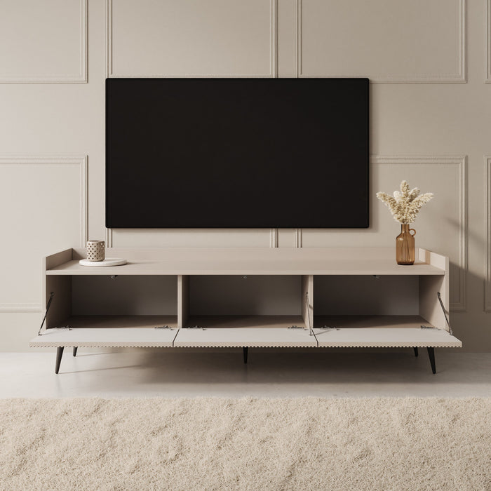 Meubella - Asty - TV-Meubel - Beige - 150 cm