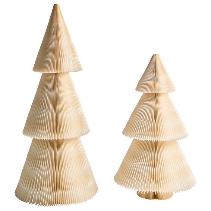 Beliani - VEFSNA - Set van 2 kerstfiguren - Beige - Papier