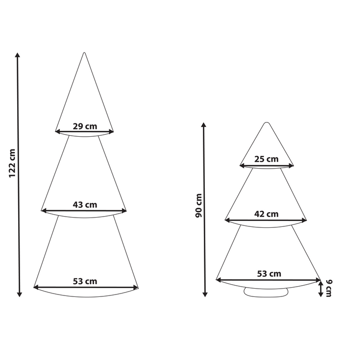 Beliani - VEFSNA - Set van 2 kerstfiguren - Beige - Papier