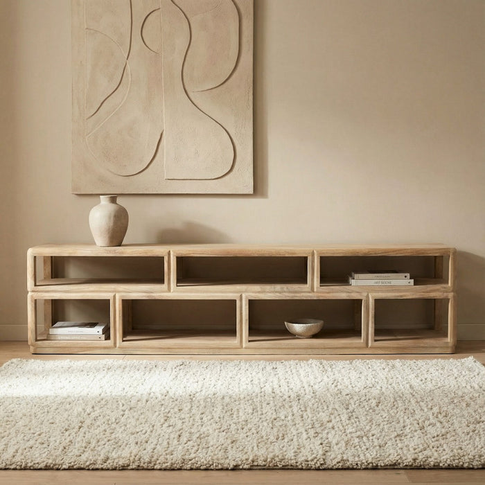 Giga Meubel - Tv-meubel Naturel Mangohout - 200x35x45cm - Eline