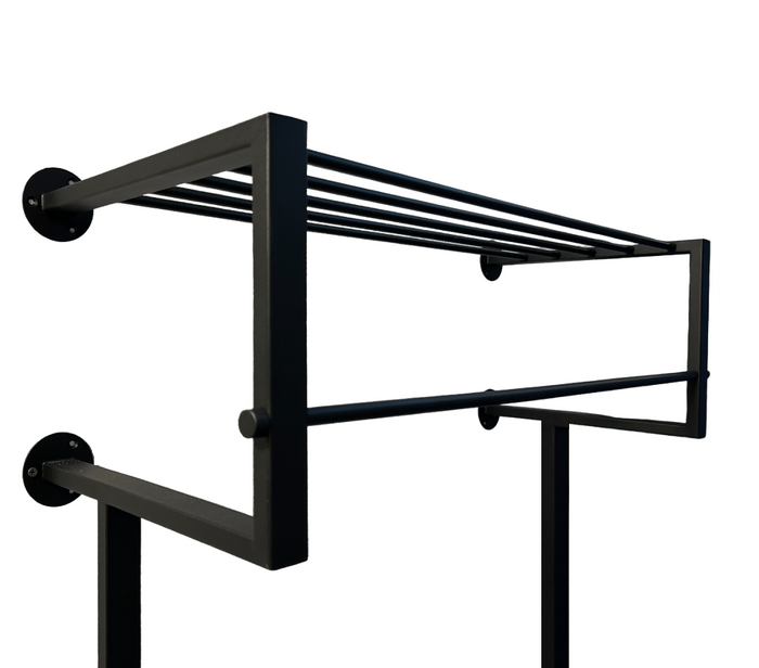 LT-Luce Kapstok Joy Royal XXL Mat Zwart 8 Haken 95 x 75cm