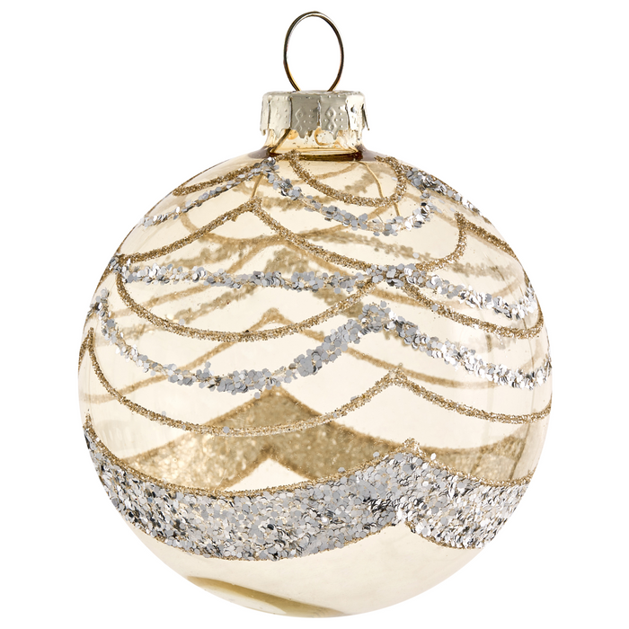 Beliani - BLING - Set van 35 kerstballen - Goud - Glas