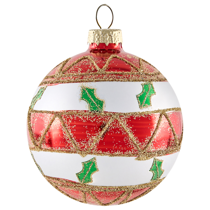 Beliani - TWINKLE - Set van 70 kerstballen - Rood|Groen - Glas