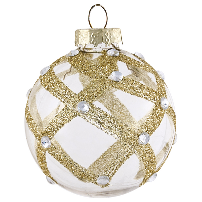 Beliani - FLICKER - Set van 70 kerstballen - Goud - Glas