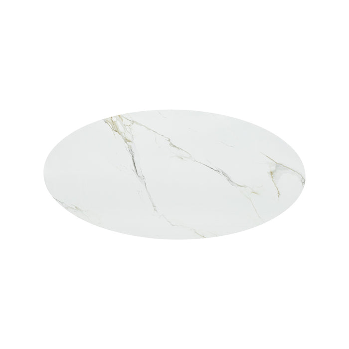 Giga Meubel - Eettafel Roxy Keramisch Wit Ovaal 180cm