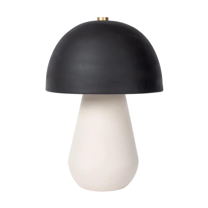 Atmooz Sacha Tafellamp - Terracotta - Gebroken Wit|Zwart - H38 cm