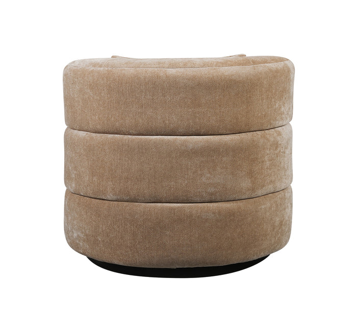 DÉJA Living - Draaifauteuil - Taupe Stof - 88x95x75cm - Ethan