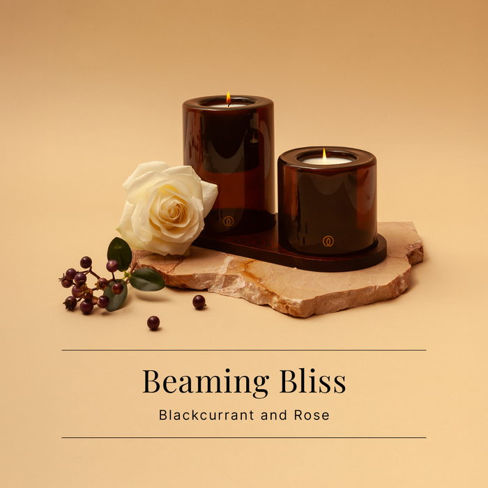 Spaas Delight Giftbox Beaming Bliss – 2 Geurkaarsen & Schaal