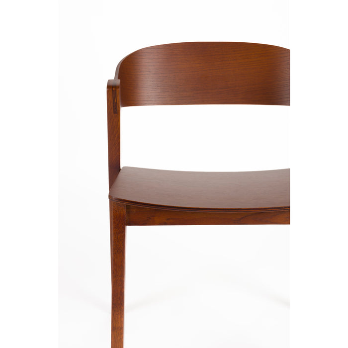 Housecraft Living Wooz Eetkamerstoelen Bruin donker - Set van 2