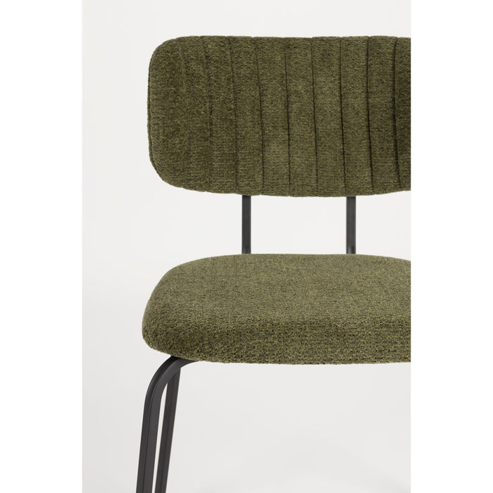 Housecraft Living Jaze Eetkamerstoelen Groen - Set van 2