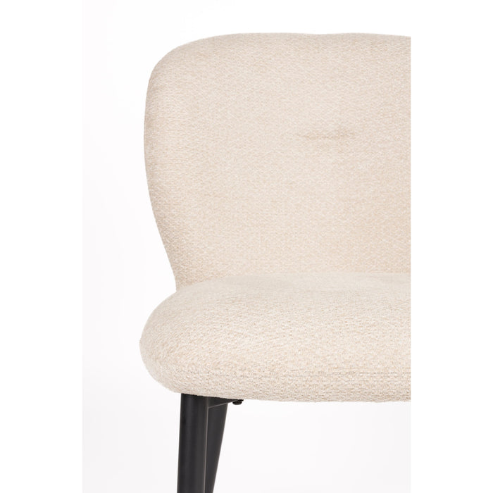 Housecraft Living Alaz Eetkamerstoelen Off-white - Set van 2 - Wit