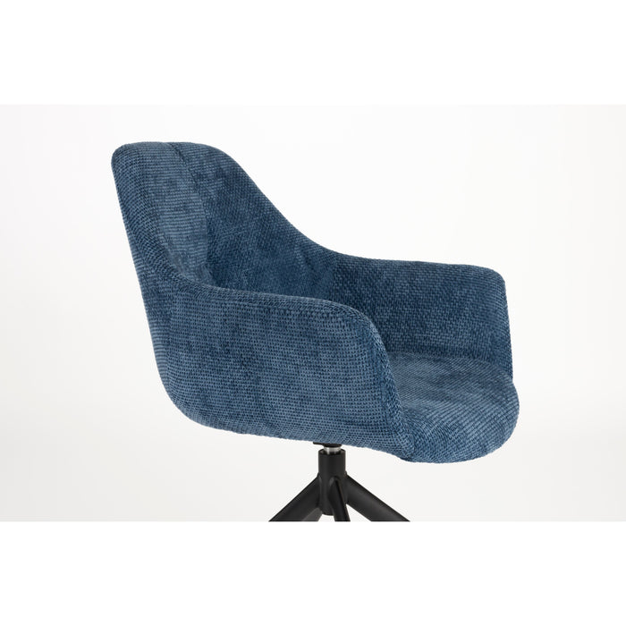 Housecraft Living Wiz Eetkamerstoelen Draaibaar Blauw - Set van 2