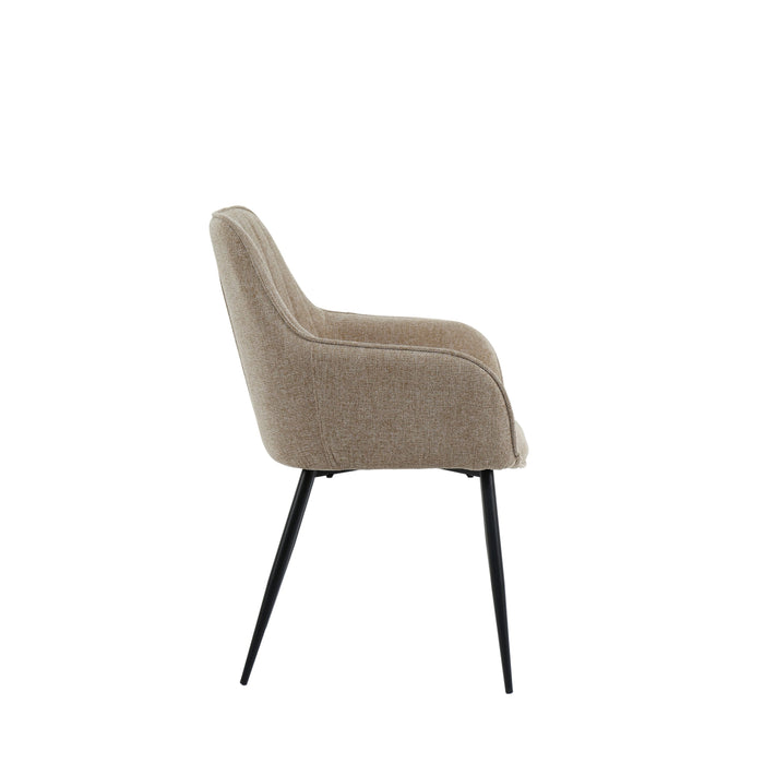 Housecraft Living Maud Eetkamerstoelen Taupe - Set van 2