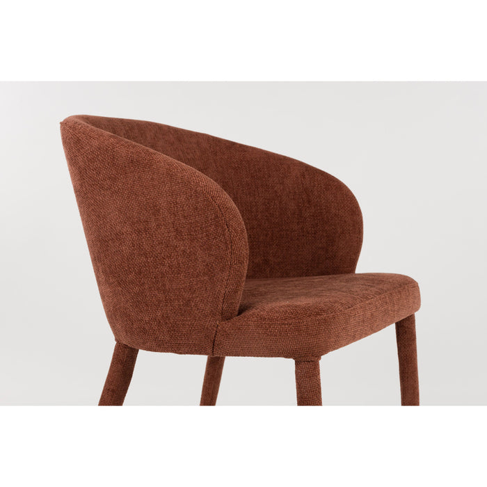 Housecraft Living Tamsin Eetkamerstoelen Oranje - Set van 2