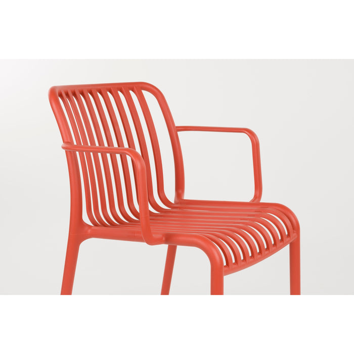 Housecraft Living Mante Tuinstoelen Terra| Rood - Set van 4