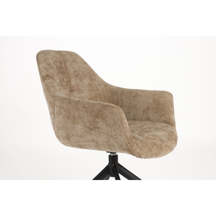 Housecraft Living Wiz Eetkamerstoelen Draaibaar Bruin - Set van 2