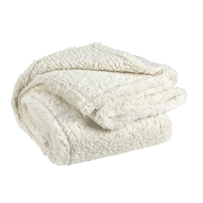 Unique Living | Teddy plaid 150x200cm dove white