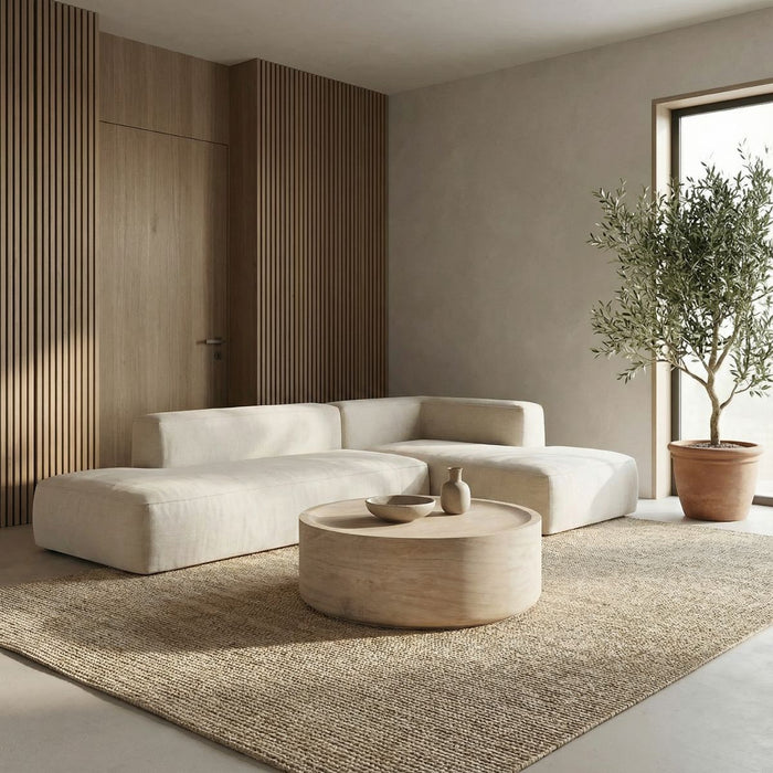 DÉJA Living - Salontafel Travertin - 90x90x35cm - Dale