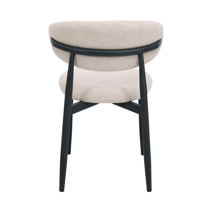 Giga Meubel - Eetkamerstoel Alexia Beige|Zwart - Set van 2