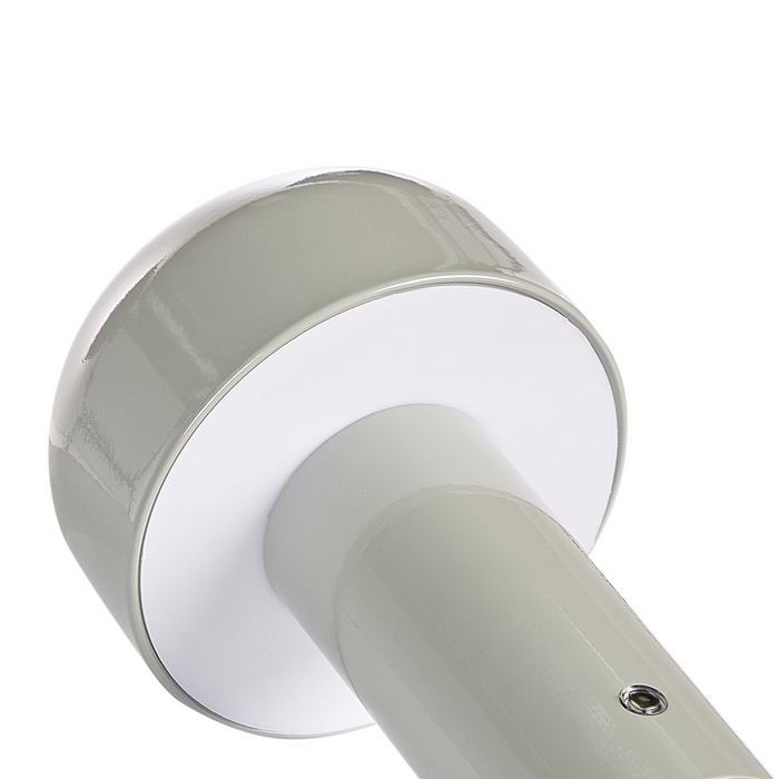 Beliani - BESOS - Tafellamp - Grijs - IJzer