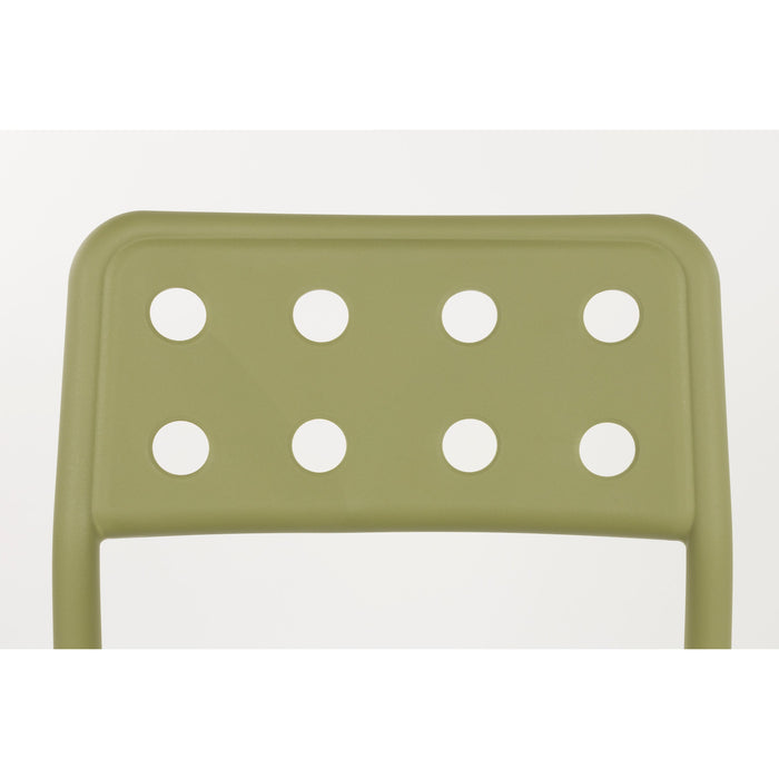 Housecraft Living Serra Tuinstoelen Kunststof Groen - Set van 4