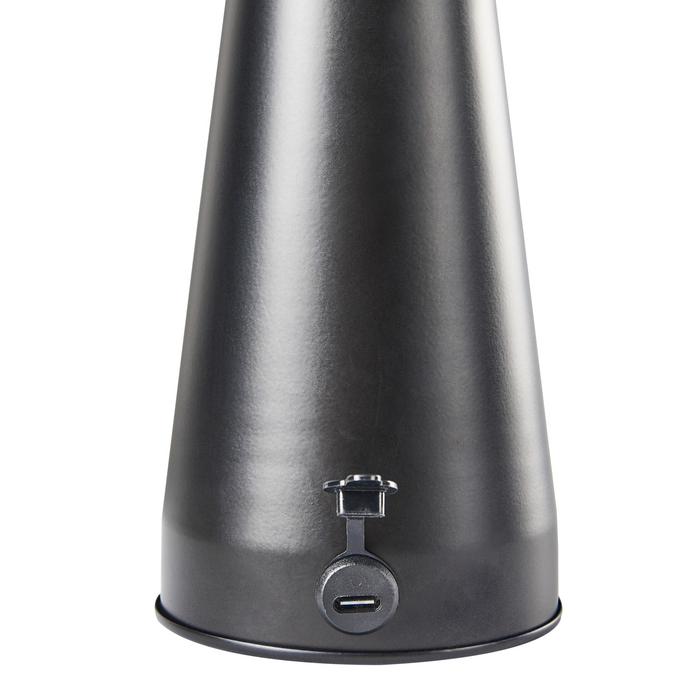 Beliani - BOCONO - Draadloze LED tafellamp - Zwart - IJzer