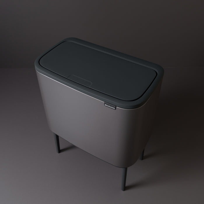 Brabantia Bo Touch Bin Afvalemmer 3 x 11 L - Platinum