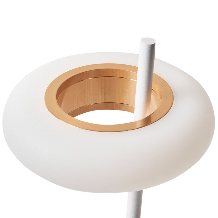 Beliani - ALVIELA - Tafellamp - Wit - Aluminium|IJzer