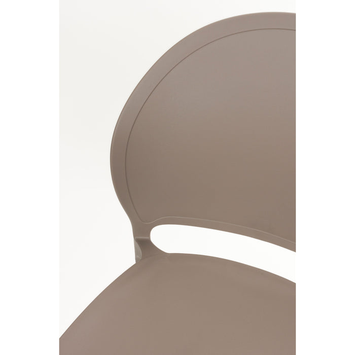 Housecraft Sjoerd Tuinstoelen Kunststof Grijs - Set van 4