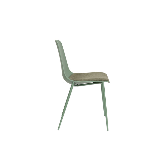 Housecraft Living Jeffrey Eetkamerstoelen Groen - Set van 4