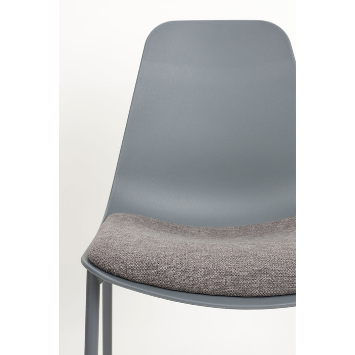 Housecraft Living Jeffrey Eetkamerstoelen Grijs - Set van 4