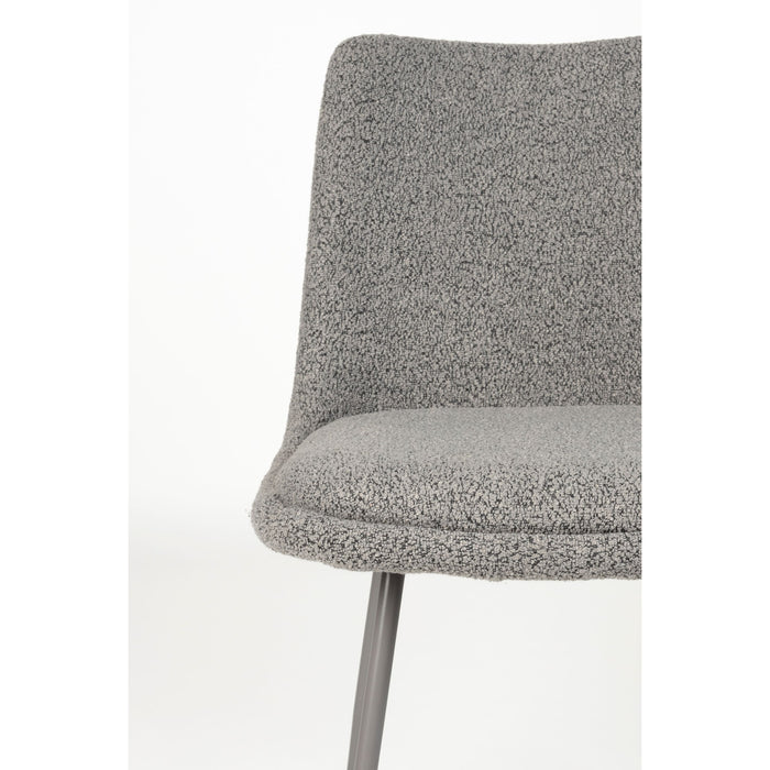 Housecraft Living Fijs Eetkamerstoelen Grijs - Set van 2