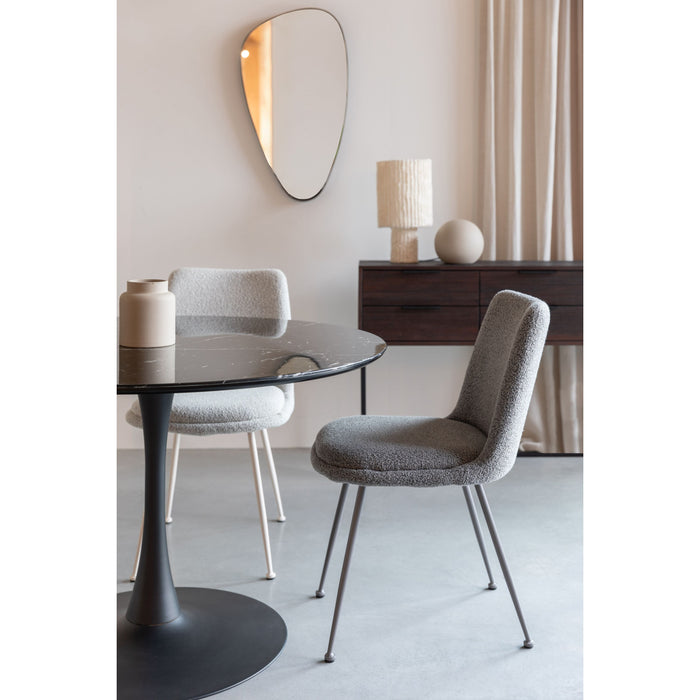 Housecraft Living Fijs Eetkamerstoelen Grijs - Set van 2