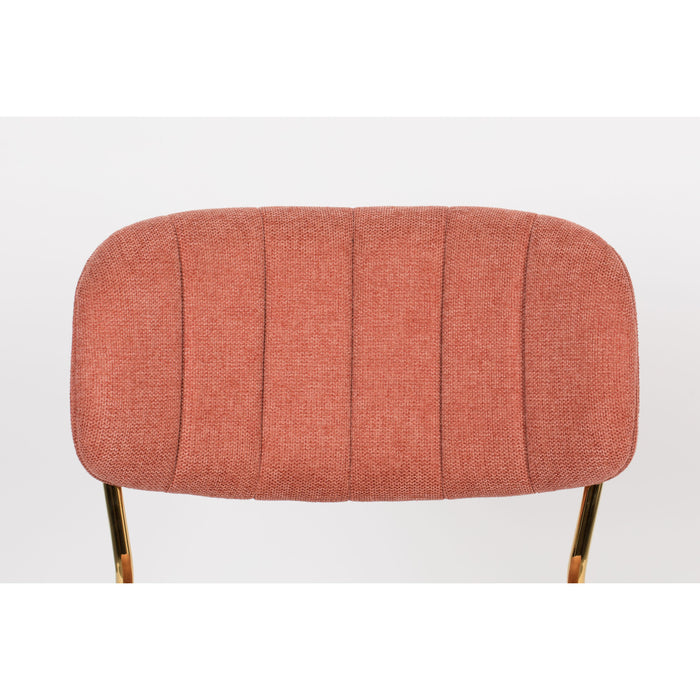 Housecraft Living Jolien Eetkamerstoelen Goud| Roze - Set van 2