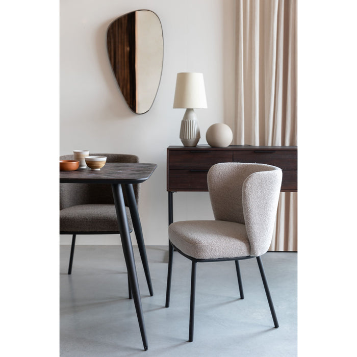 Housecraft Living Fijs Eetkamerstoelen Off-White - Set van 2 - Grijs