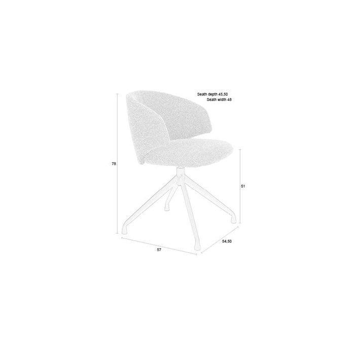 Housecraft Living Balado Eetkamerstoelen Bruin - Set van 2