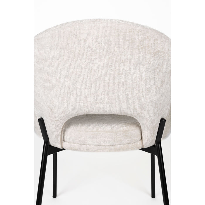 Housecraft Living Dando Eetkamerstoelen Off White - Set van 2